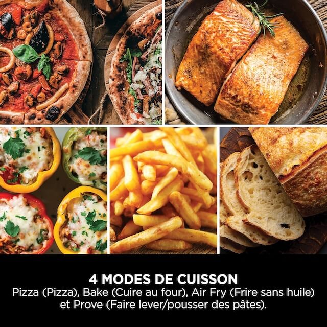 4 modes de cuisson Ninja Artisan MO201EU